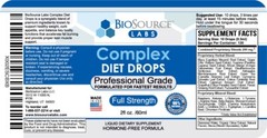 BioSource Labs Complex Diet Drops – Natural Weight Management Drops Unisex 2 oz
