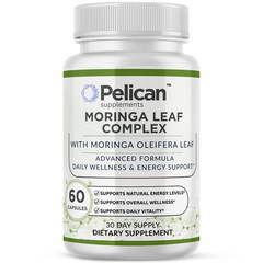 Pelican Moringa Leaf Complex – Energy & Wellness Support – 60 Capsules
