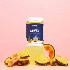 Bella All Natural Extreme Detox Powder- Pineapple Flavor Cleanse Support 400can