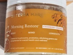 Terra Mare Morning Restore Strawberry Lemonade 30 Servings 6.46 oz Lot of 3
