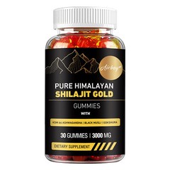 Shilajit Gold Gummies – with Ashwagandha – Enhances Energy & Endurance, Immunity