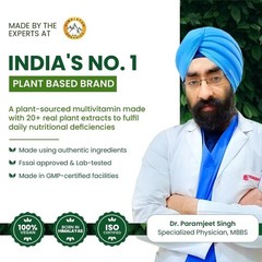 Himalayan Organics Plant Based Multivitamin 60+ Ingredients – Vitamin B1 – 60Cap