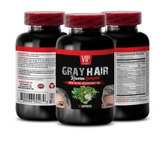 Zinc Rich Hair Color Restoration – GRAY HAIR REVERSE Complex – 1 B: 60 Caps