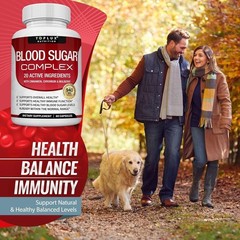 Toplux Premium Blood Sugar Complex Supplement Supports Healthy Blood Sugar Level