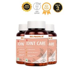 3 Pack S.UNOVA Joint Care Veg Capsules 60 Count