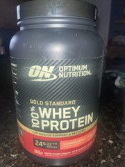 Gold Standard 100% Whey Protein Powder, Strawberries & Cream 1.5 lb, 22 Servings