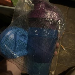Wonder Bottle Two Blue And Purple Plastic Ball