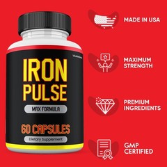 Iron Pulse Supplemement, Max Strength Formula, IronPulse Capsules (10 pack)