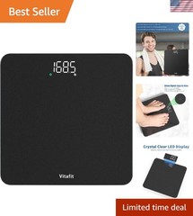 Elegant Silver Body Weight Scale – 0.1lb Precision with Step-On Activation