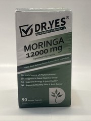 4x Dr. Yes Advanced Formula Moringa Capsules 12000mg 90ct (360 Total) EXP 06/27
