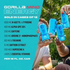Gorilla Mind Energy Drink | Unmatched Energy · Amplified Focus | NAcetylLTyro…