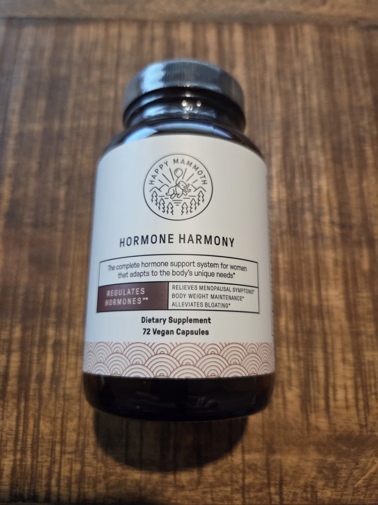 New Happy Mammoth Hormone Harmony Balancing Menopause Weight Bloating Pain 72ct
