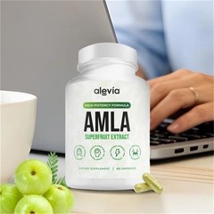 3x Alevia Organic Amla Capsules 1000mg Indian Gooseberry Antioxidant Supplement