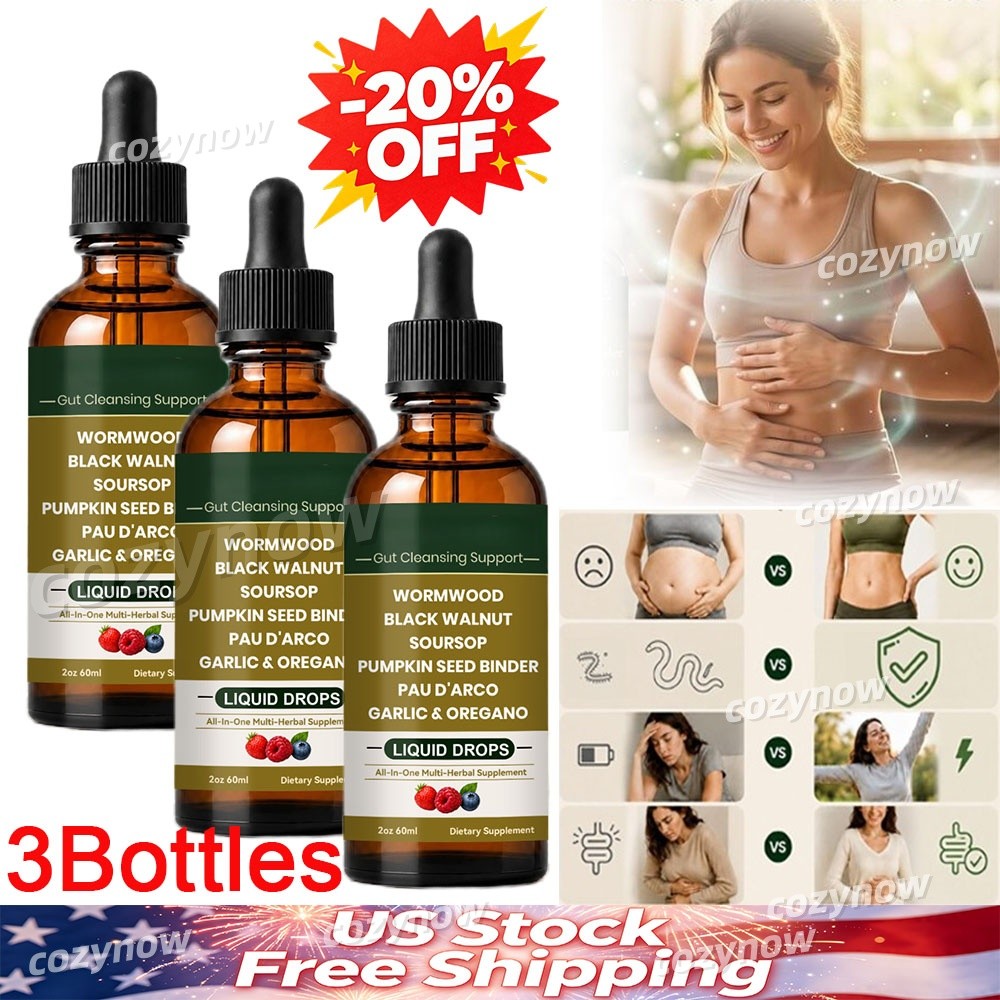 LUMVELLE Wild Harvested Wormwood Herbal Liquid Botanical Supplement Drops 3PCS