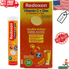 Redoxon Vitamin C + Zinc, Effervescent Tablets of Vitamin C and Zinc- 2.82 Oz