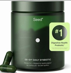 Lot Of 2 – SEED DS-01 DAILY SYNBIOTIC PROBIOTIC 60 capsules SEALED