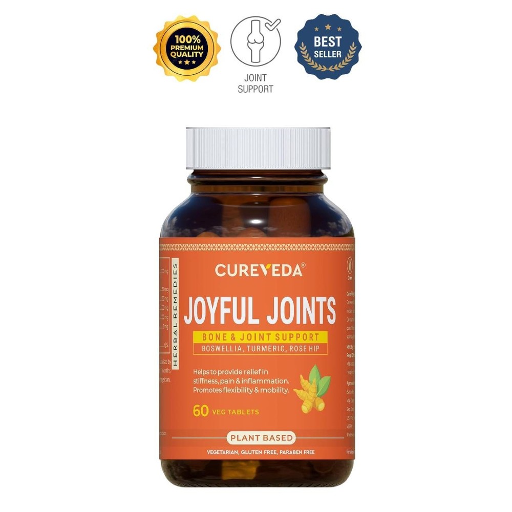 C.ureveda Joyful Joint Support Herbal Tablets 60 Count