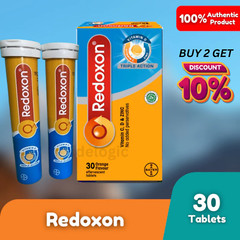 2×15`s REDOXON Triple Action Vit C 1000mg & Vit. D & Zinc Effervescent Tablet