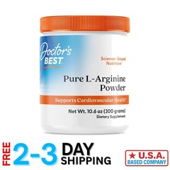 10.6 oz L-Arginine Powder by Doctors Best – Boost Heart Health & Endurance