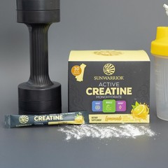 Sunwarrior Lemonade Active Creatine Stick Pack 30ct, 0.24 Ounce (Pack of 30)
