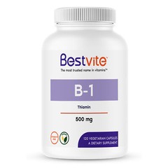 Vitamin B-1 (Thiamin) 500mg (120 Vegetarian Capsules) – No Stearates – Vegan