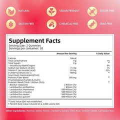 2 PACKS-VivoNu Cranberry Probiotic Gummies | Targeting Body Odor, Women’s Health