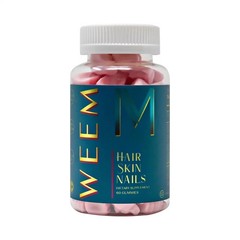 4 Pack WEEM Hair Skin & Nails Gummies Vegan Biotin Vitamin Support