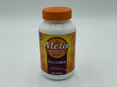 Metamucil 3-in-1 Fiber Supplement 300 Capsules Exp. 05/2026 ~ Digestive Health..