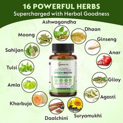 Ved.roots Green Biotin Hair Skin Nail 30 Veg Tablets