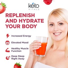 Keto Vitals Electrolyte Powder Electrolytes Supplement Energy Drink Fruit Punch