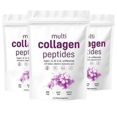 3 PACK Multi Collagen Peptides Powder 1 lb Hydrolyzed Protein Peptide