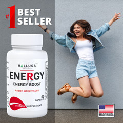 Energy – Memory and Focus Supplements – Energy Boost – Folic Acid – 60 Caps