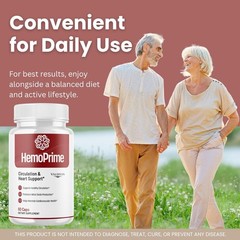 HemoPrime Iron Blood Health Supplement Capsules Energy Anemia 1 Pack 60Ct