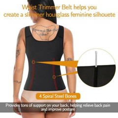 Women Waist Trainer Sweat Vest Workout Sauna Suit Tank Top Body Shaper Slimming