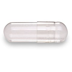 Empty Hard Vegetable Capsules Size 0 Clear/Clear x 10,000 (“Separated”)
