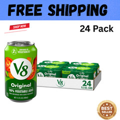 V8 Original 100% Vegetable Juice, 11.5 Fl Oz Can (24 Pack)