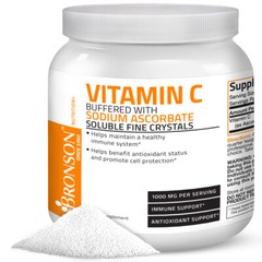 Bronson VITAMIN C CRYSTALS Buffered with Sodium Ascorbate 2.2 lbs