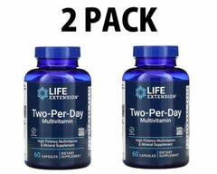 Life Extension, Two-Per-Day Multivitamin, 2 PACK, 120 Capsules total (60 each)