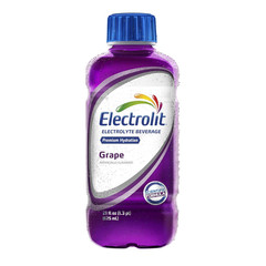 , Electrolyte Beverage, Grape, 21 Fl Oz Bottle (Pack of 12)