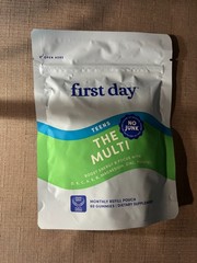 First Day TEENS The Multi 60 gummies Refill Bag SEALED Non Gmo USA Exp 03/2027