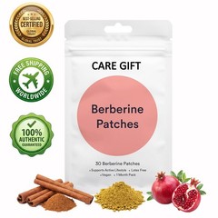 Vegan Berberine Patches L-Glutamine Chromium Cinnamon Latex Free 30 Count