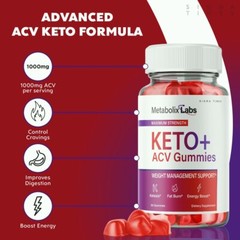 (3 Pack) Metabolix Labs Keto Gummies, Metabolix Labs Keto ACV For Weight Loss