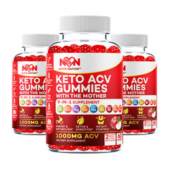 Keto ACV Gummies 1000mg with BHB Salts as mentioned by Kelly Clarkson (3 Pack)