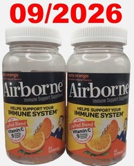 Airborne Immune Support Zesty Orange All-in-One Product Gummy, 126 Gummies