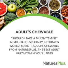 NaturesPlus Adult’s Chewable, Pineapple Flavor – 90 Count (Pack of 1), Yellow
