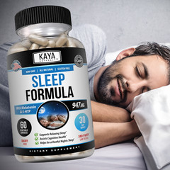 (2 Pack) Deep Sleep Formula, Fall Asleep & Stay Asleep, Melatonin Sleeping Aid