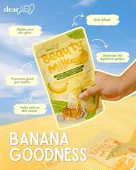 Dear Face Beauty Milk Banana With Probiotics, 10 Sachets