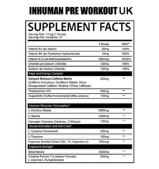 AFTERDARK INHUMAN PRE-WORKOUT V2 ENERGY PUMP PARADISE PUNCH EXP: 05-2026