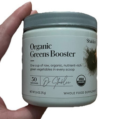 Shaklee Organic Greens Booster Powder 2.6 oz USDA Organic Vegan Exp 9/26