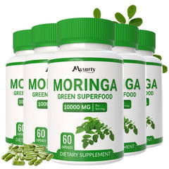 Moringa Capsules | 10000mg per Serving | Moringa Leaf Extract | 300 Capsules